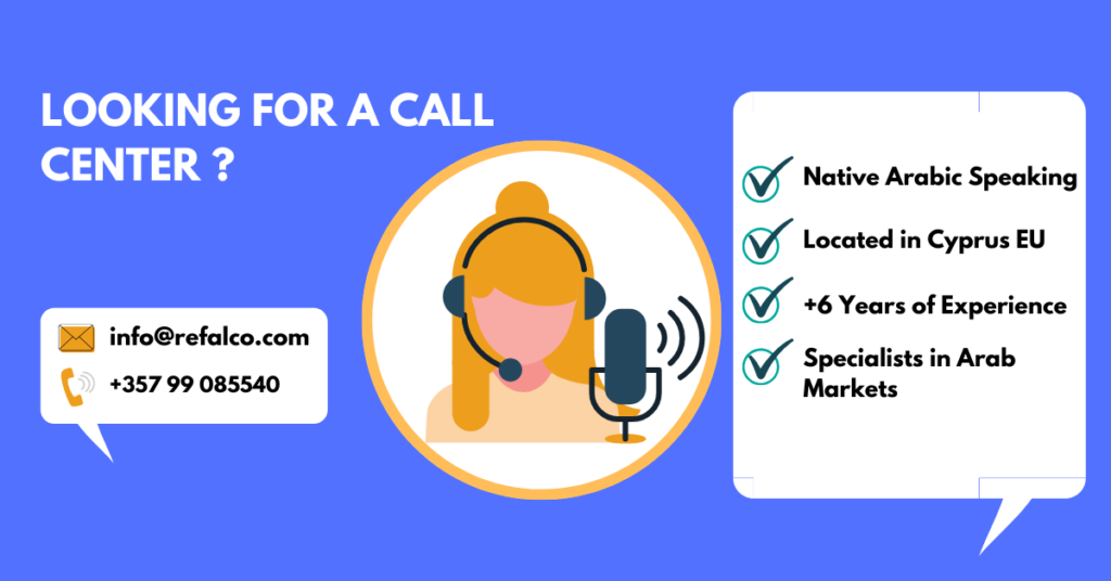 International Native Arabic Call Center Services For hire